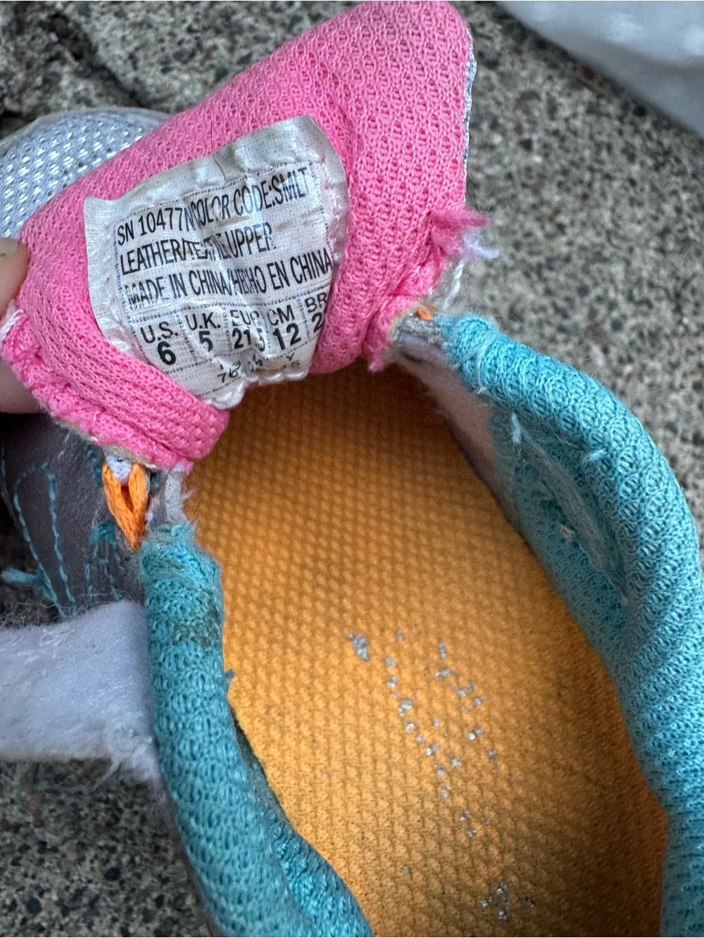 Skechers Kids Light up Sneakers with Teal, Pink & Orange Accents